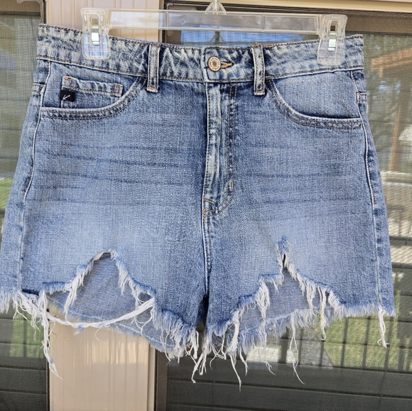 Kancan High Waisted Destroyed Shorts Sz Small - Picture 1 of 7